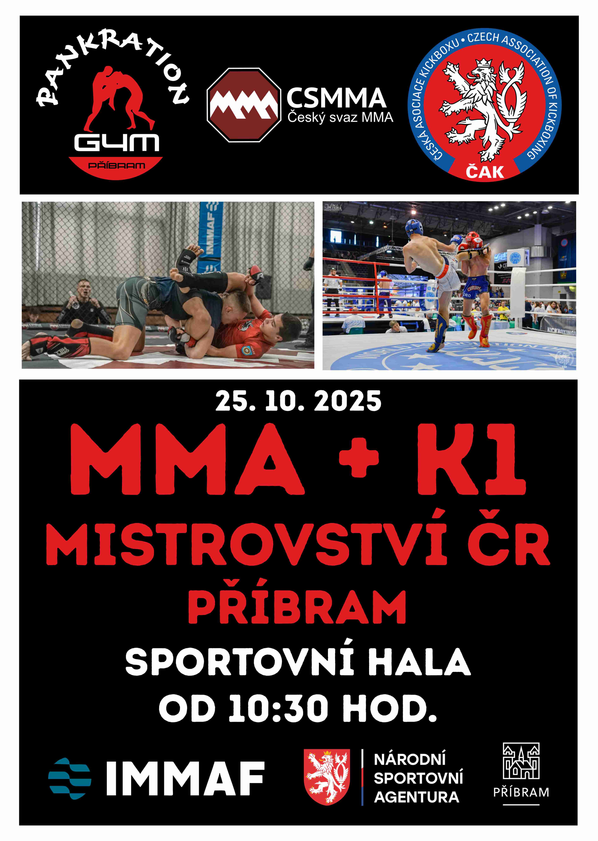 MISTROVSTVÍ ČESKÉ REPUBLIKY MMA & K-1 Příbram 2025 - 1 MISTROVSTVÍ ČESKÉ REPUBLIKY MMA & K-1 Příbram 2025 - 1