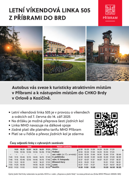 Plakat - A3 - MHD - 505 - turisticky - BUS - 2025 - 2 (1)
