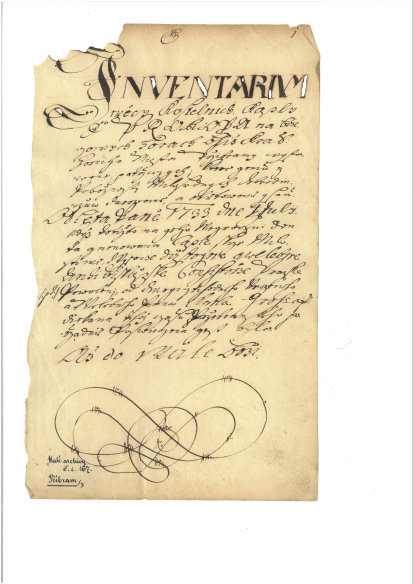 Svěcení kaple 1733 z AM BH